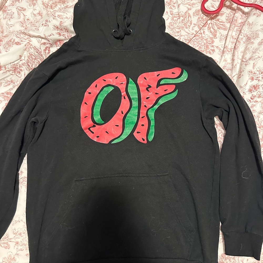odd future hoodie with watermelon doughnut logo!